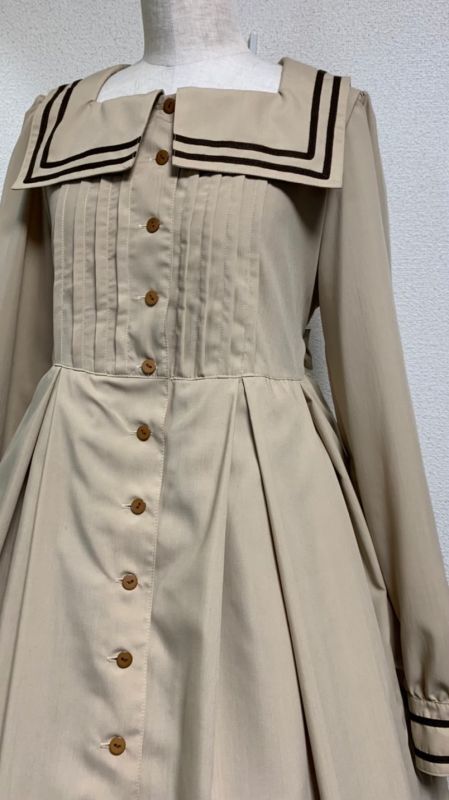 Square Neck Sailor Tuck OP (2218) by Physical Drop