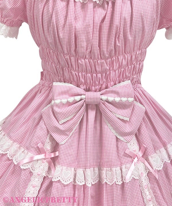 Eternal Doll Short Sleeve OP (Small Gingham) by Angelic Pretty