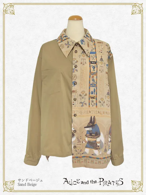 Egyptian Chris ~Mystery Hidden in the Mural~ Bicolor Shirt by