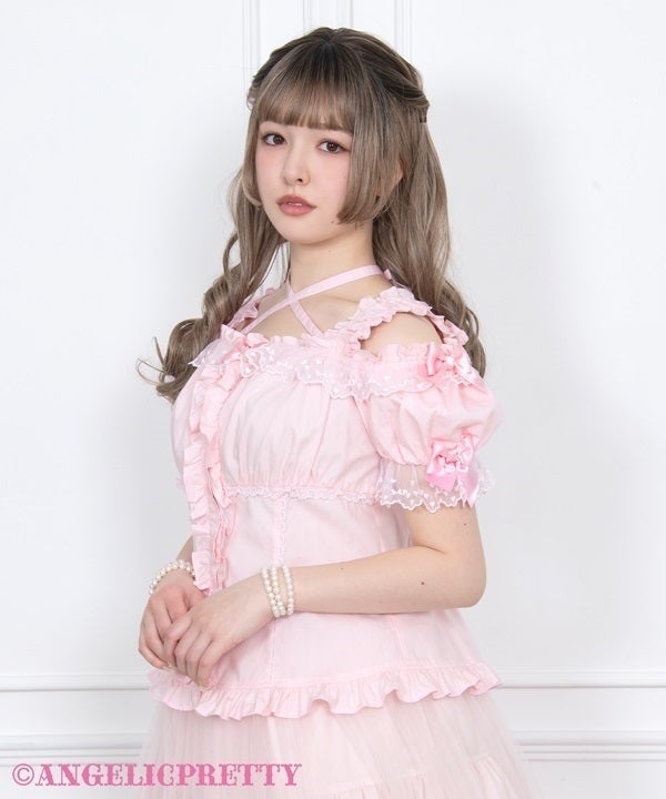 Stylish Shirring Blouse by Angelic Pretty