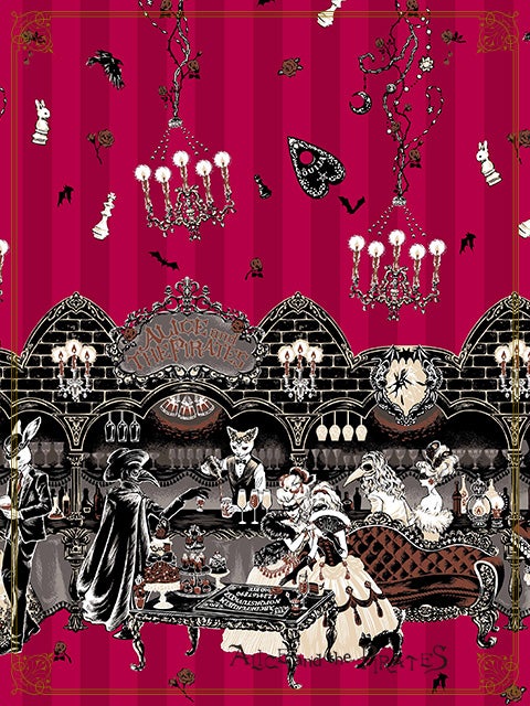 Rosy Night's Masquerade Bonnet by Alice and the Pirates