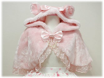 Milky-chan the Fawn Fur Cape by Angelic Pretty