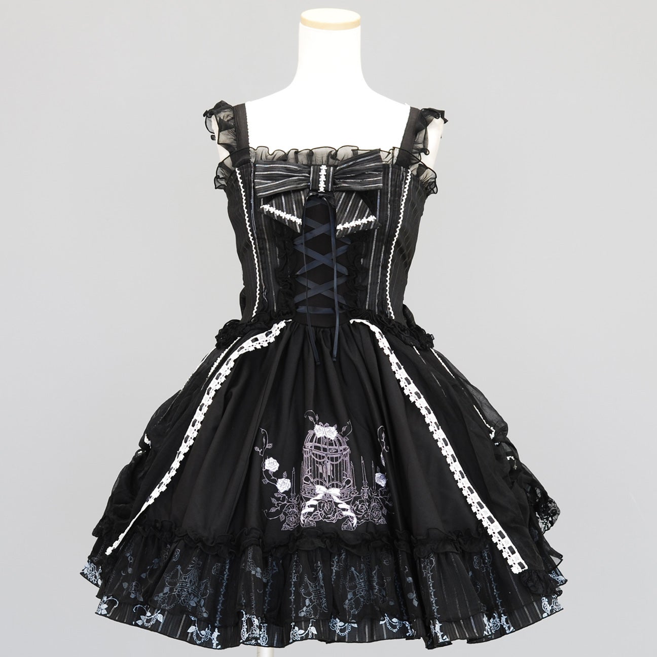 FRILL Birdcage Embroidery Ribbon JSK by h.NAOTO