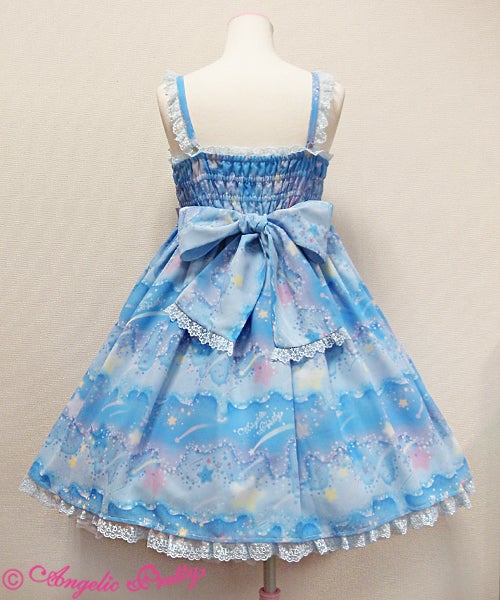 アンジェリックプリティMelty Skyジャンパースカート・サックス Melty Sky JSK by Angelic Pretty