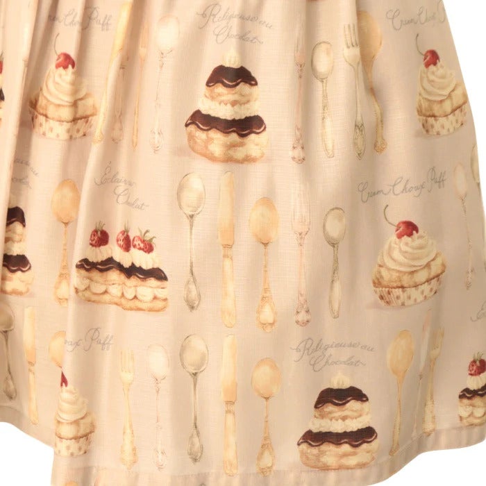 Cream Choux Puff Sleeve OP by Leur Getter