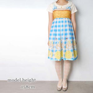 LEMON Swan Puff Ribbon OP by Emily Temple Cute