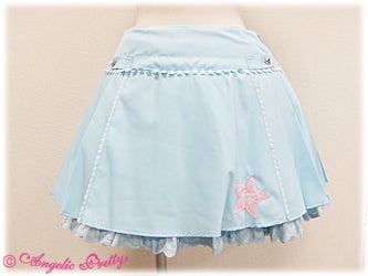 Biker Pleated Skirt by Angelic Pretty