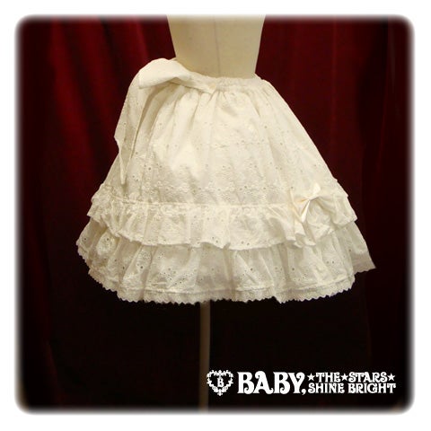 BABY Cherry Parade スカート・白 Cherry Parade Skirt by Baby, the Stars Shine Bright
