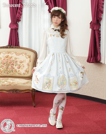 ecrair　Innocent World ピーターラビット　JSK Peter Rabbit™ Just Waist JSK by Innocent World