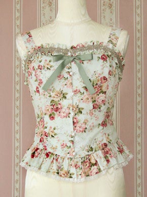 Rococo Bouquet Frill Bustier by Victorian Maiden