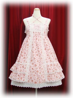 Rococo Rose Print Babydoll JSK by Baby, the Stars Shine Bright