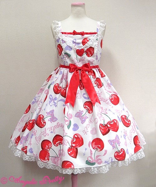 Wrapping Cherryジャンパースカート Wrapping Cherry JSK by Angelic Pretty