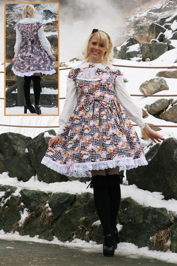 Sweets Gingham OP (g525, g526) by Bodyline
