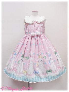 【廃盤】Angelic Pretty マシュマロバニー sjk Marshmallow Bunny JSK with Collar by Angelic Pretty