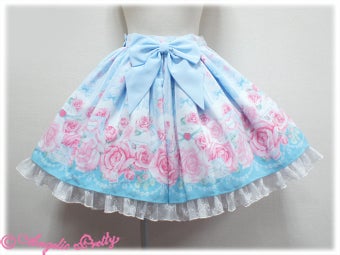 Romantic Rose Letter Skirt by Angelic Pretty