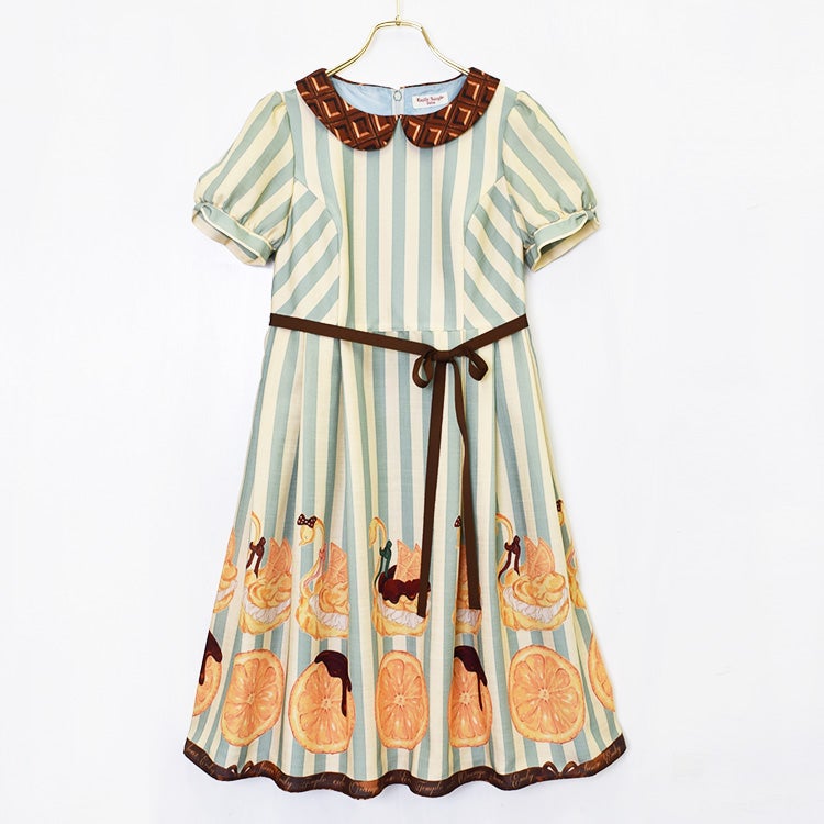 Orange Swan Choux Puff OP by Emily Temple Cute
