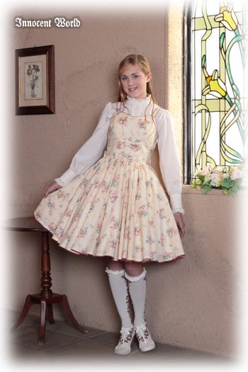 Innocent World ピュアローズエプロンジャンパースカート ベージュM Pure Rose JSK by Innocent World