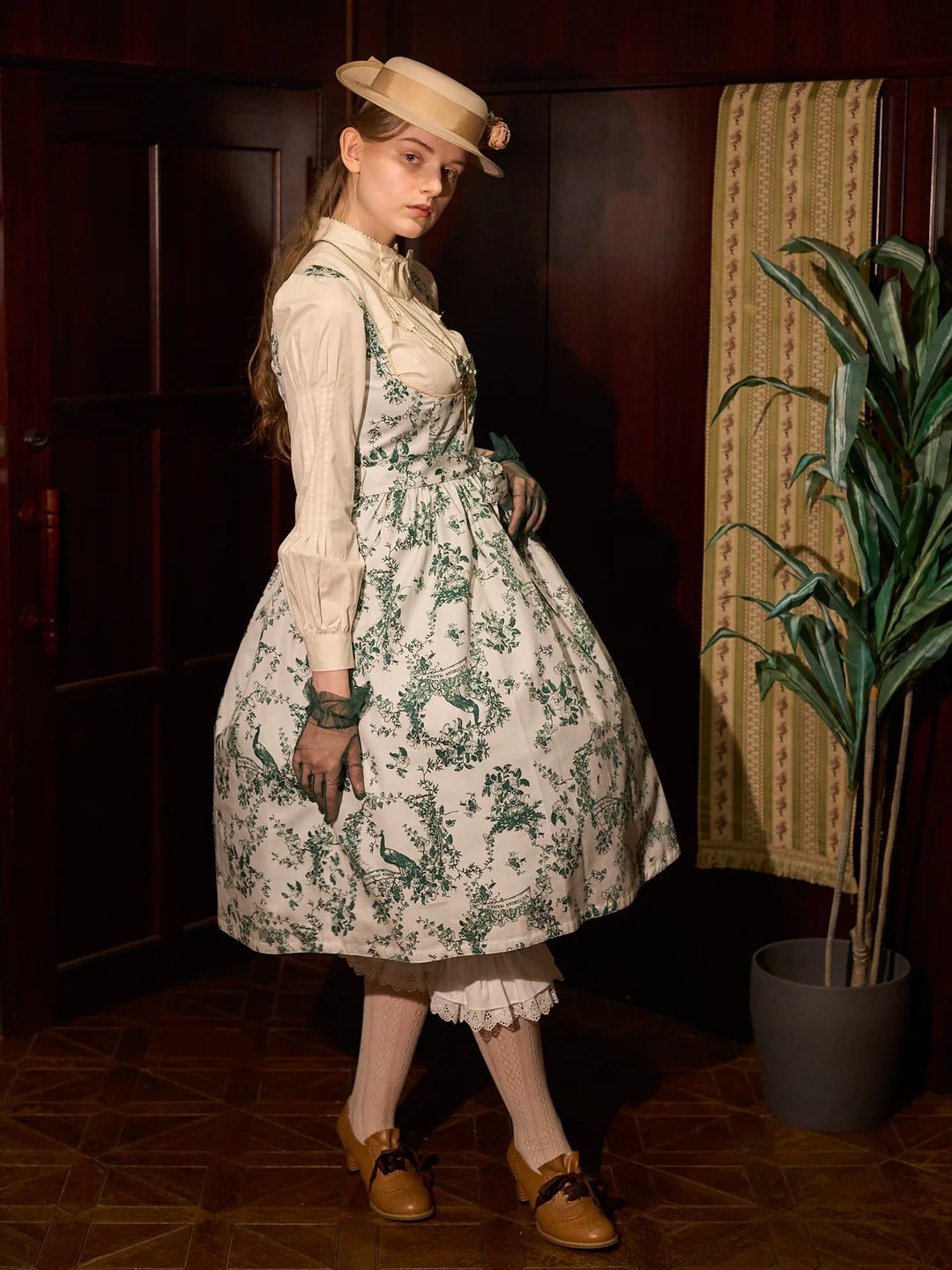Wunder Garden Apron JSK by Victorian Maiden