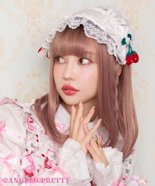 Dress-up Berry Knitted Headdress by Angelic Pretty