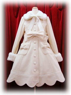 BABY,the刺繍 リボンスカラップコート Ribbon Scalloped Coat by Baby, the Stars Shine Bright