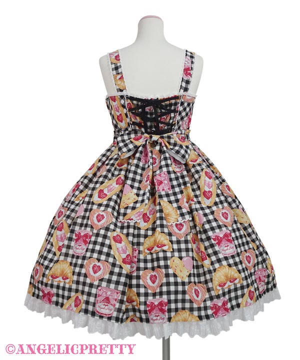 Angelic Pretty いちごBread bakery 赤色 Strawberry Bread Bakery JSK by Angelic Pretty
