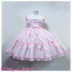 Fancy Paper Dolls Tiered JSK by Angelic Pretty