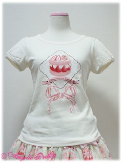 Petit Patisserie Print T-shirt by Angelic Pretty