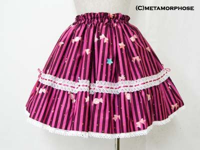 ぼ*ん様 【美品】メタモルフォーゼ Candy Star Rabbitシリーズ CL / Candy Star Rabbit Frill Skirt by Metamorphose Temps de Fille