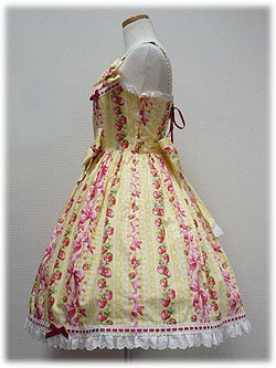 Sweet Ribbon Strawberry Switching JSK by Angelic Pretty