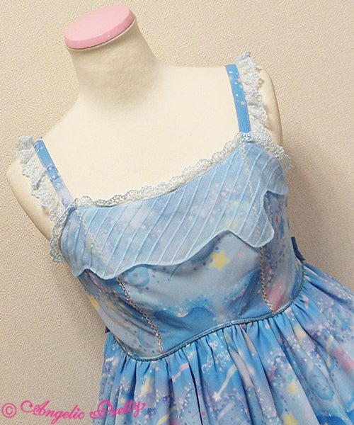 アンジェリックプリティMelty Skyジャンパースカート・サックス Melty Sky JSK by Angelic Pretty