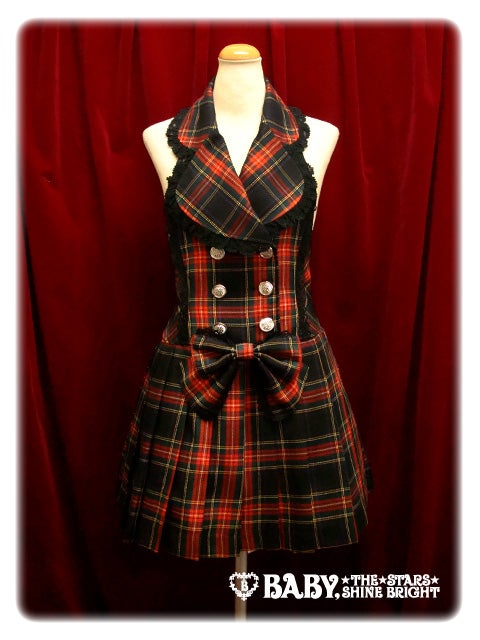 Tartan Check Pleated JSK by Baby, the Stars Shine Bright