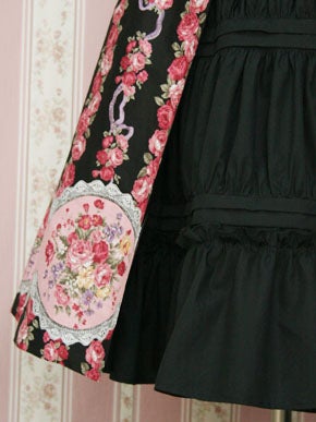 Rose Bouquet Stripe Elegant JSK by Victorian Maiden