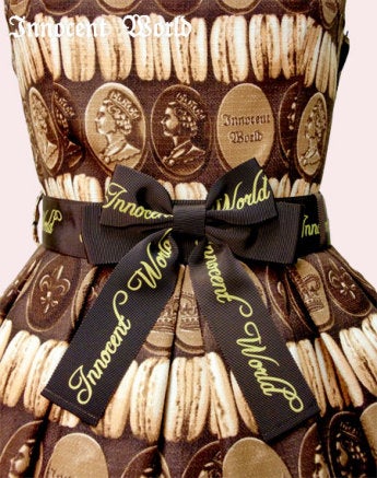 Chocolate Macaron Just Waist JSK by Innocent World