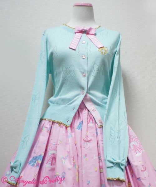 Maiden In Love Ribbon Knit Cardigan by Angelic Pretty
