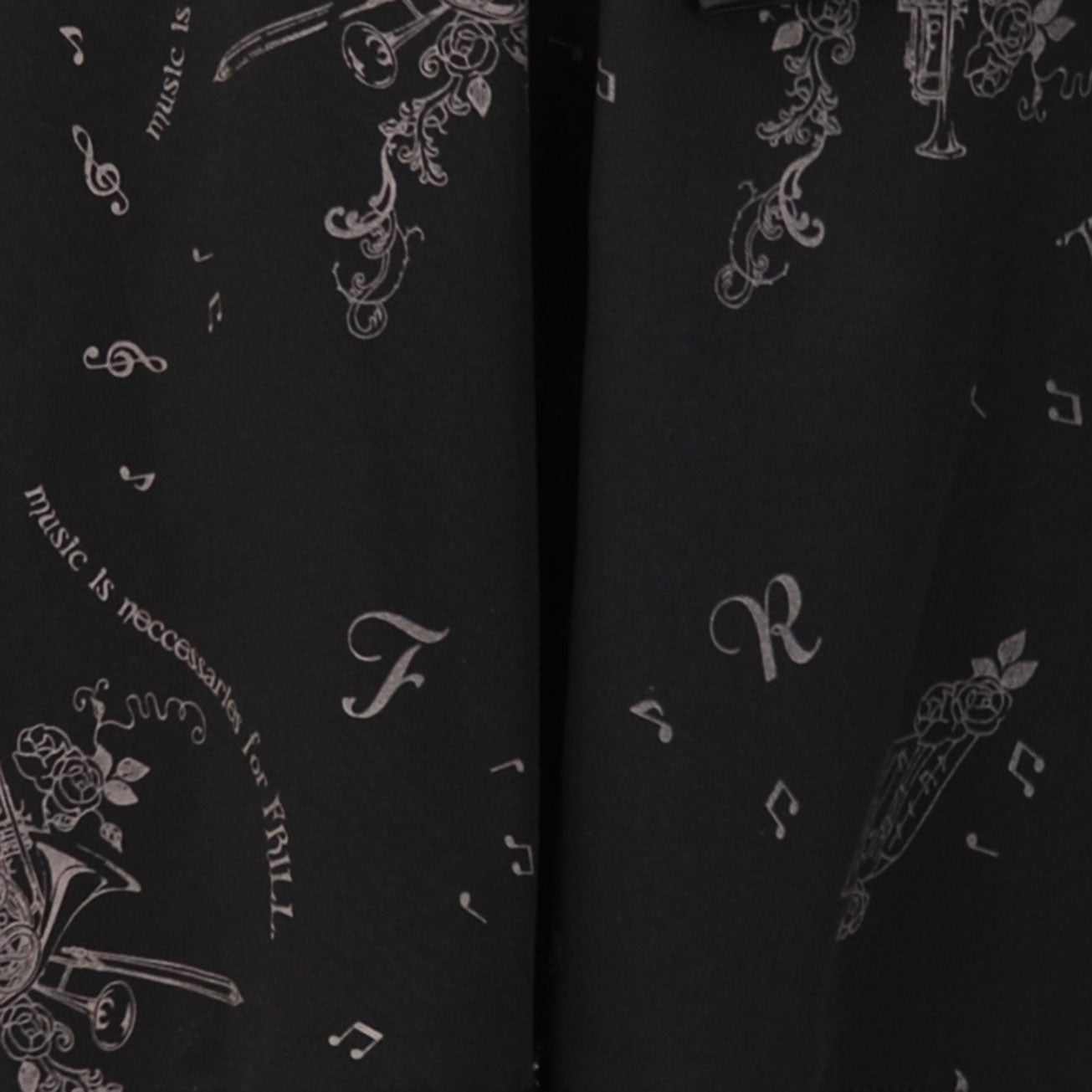FRILL Instrument Print Camisole JSK by h.NAOTO