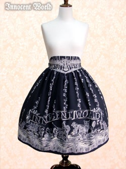 Innocent World バラとユリ紋章のスカラップスカート Story of Queen and Angels Skirt by Innocent World