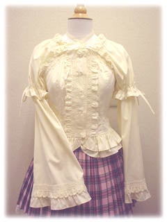 Princess Sleeve Back Shirring Blouse (126☆408) by Baby, the Stars