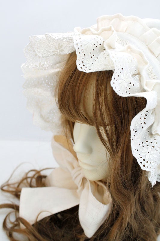 Harvest Lacey Bonnet by Victorian Maiden