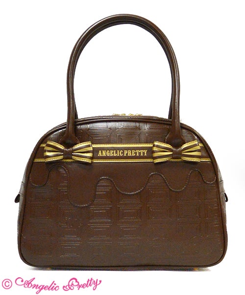 Angelic Pretty 宝石リボンボストンバッグ　ブラウン Melty Ribbon Chocolate Boston Bag by Angelic Pretty
