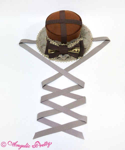 Melty Ribbon Chocolate Mini Hat by Angelic Pretty