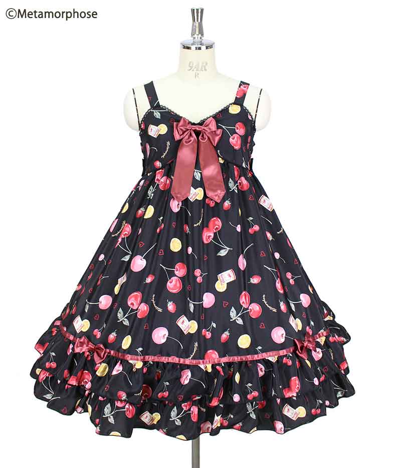 ワンピース floating heart cherry JSK Floating Heart Cherry Babydoll JSK by Metamorphose Temps de Fille