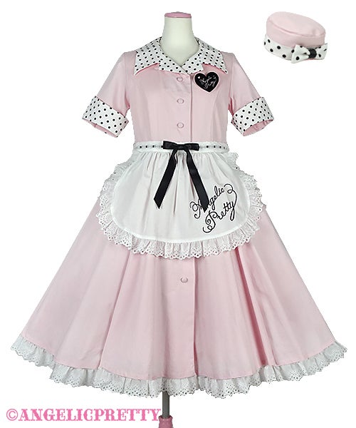 angelic pretty Milkshakeサーキュラースカート ピンク Milkshake Circular OP Set by Angelic Pretty