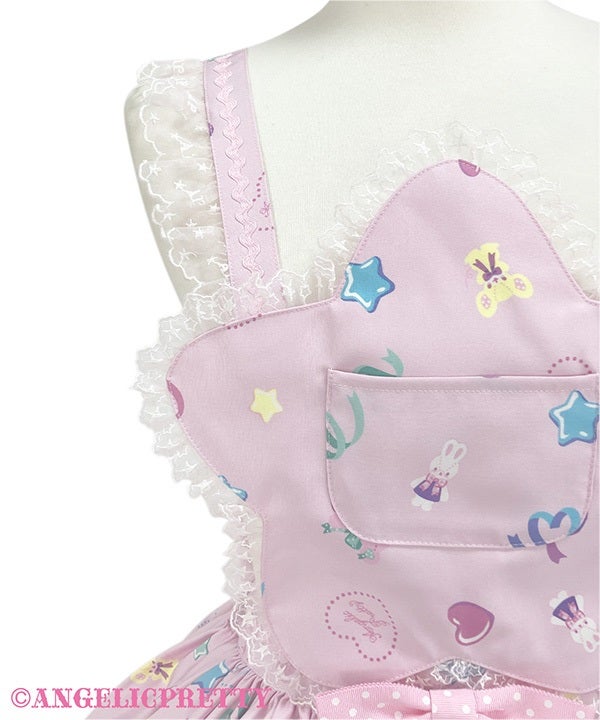 Compact Toys Skirt With Bib by Angelic Pretty