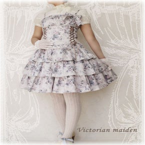 Rococo Bouquet Low-Waist JSK by Victorian Maiden