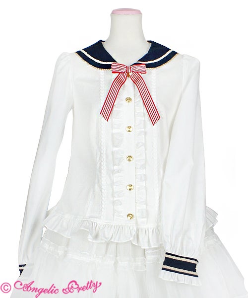 Bunny College Blouse by Angelic Pretty