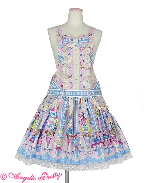 Ice Cream Parlor Salopette by Angelic Pretty