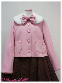 Girly Heart Short Coat (Solid) by Angelic Pretty