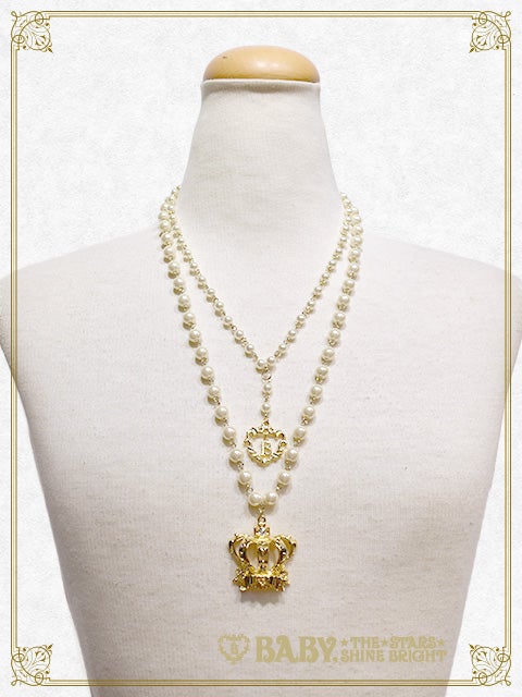 BABY ネックレス　プリドロ　パール Crown and Princess Drop Necklace by Baby, the Stars Shine Bright