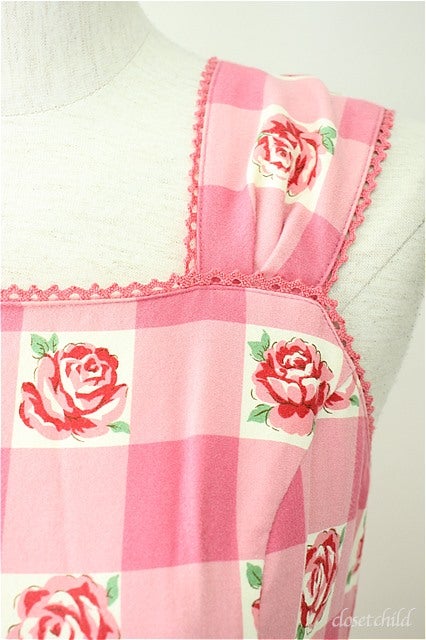 Block Check Rose JSK by Emily Temple Cute