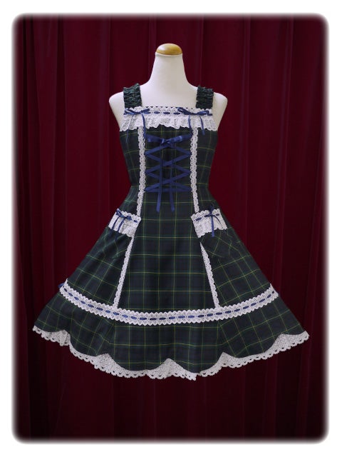 Tartan Check Hem Scallop JSK (B39JS239) by Baby, the Stars Shine